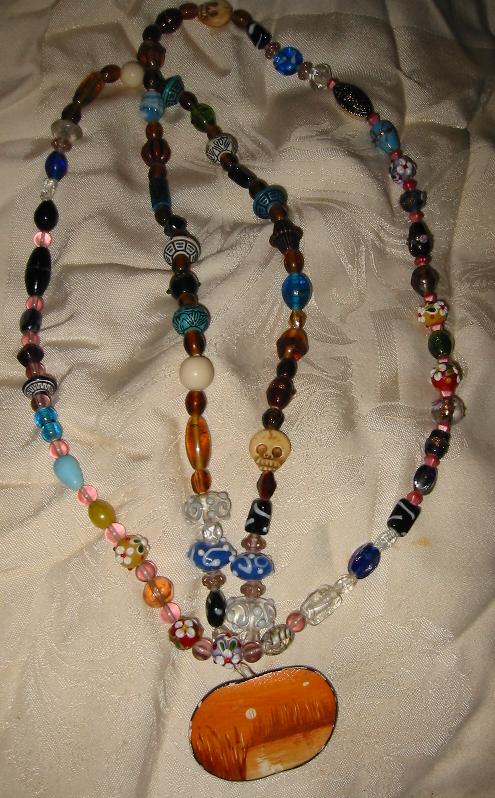 mixed media prayer beads